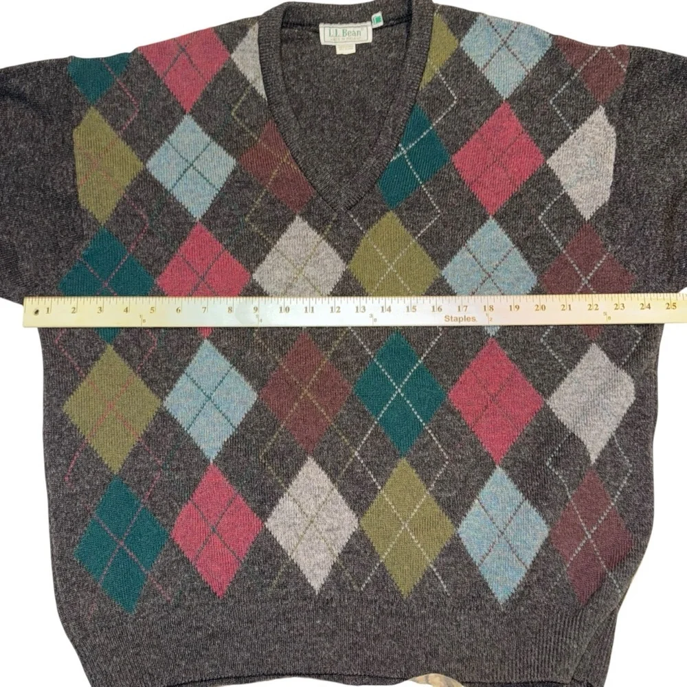 L.L.‎ Bean Ireland Lambswool Sweater Vintage Wool Crewneck large Academia preppy